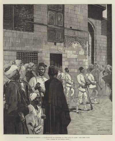 The Crisis in Egypt, a Guard-House of Soldiers of the Line in Cairo by Charles Auguste Loye